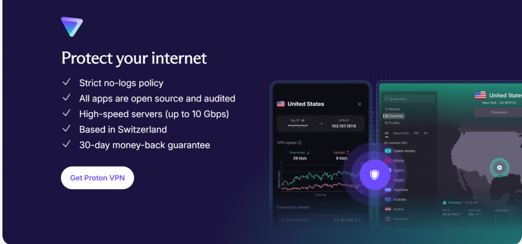 Is Proton Free VPN safe? Comparison of Proton Free VPN security features